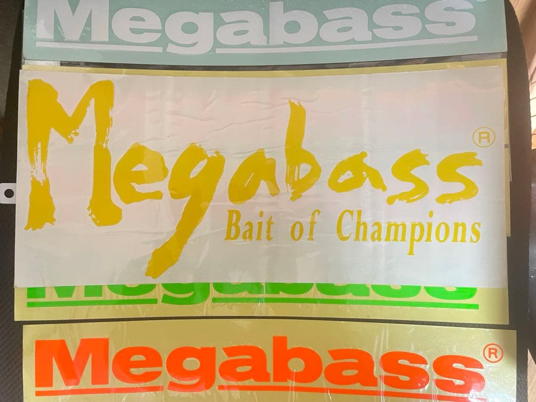 【希少】メガバス 特大ステッカー 40cm 6枚セット おまけ付き モノブロック