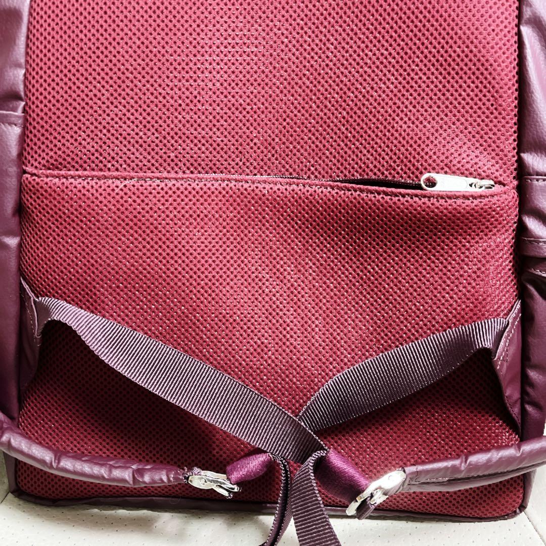 【美品】ヤマト屋 NV151 ズレスリュック12L レッド プラム