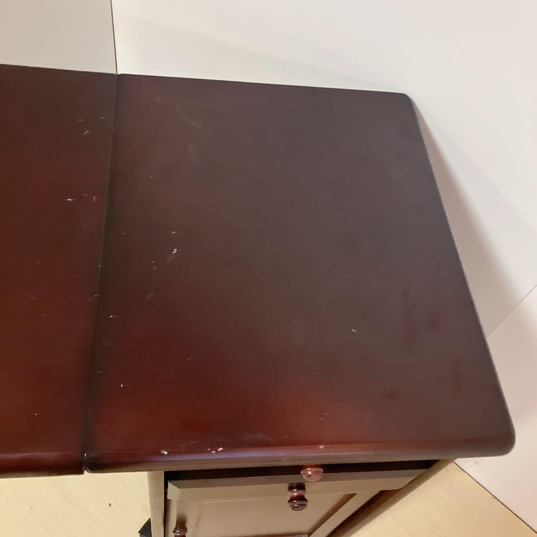 バタフライテーブル　折りたたみテーブル　キャスター付き　キッチンテーブル