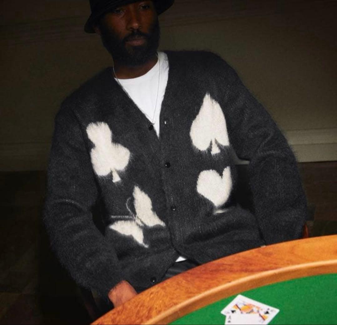 END. NEEDLES BLACK JACK モヘアカーディガン　S 22aw