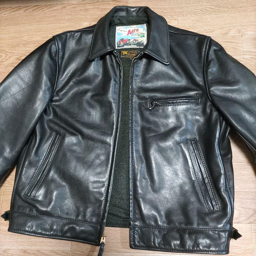 【牛革】【40サイズ】エアロレザー AERO LEATHER ハイウェイマン