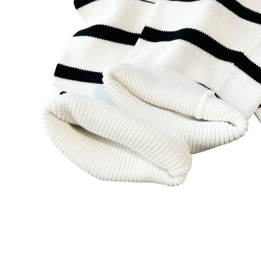 ほぼ未使用✨ドゥーズィエムクラス コットンボーダーニット クルーネック 22SS