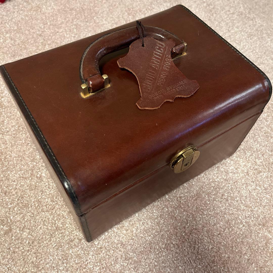 イタリア製　アンティーク　メイクアップボックス