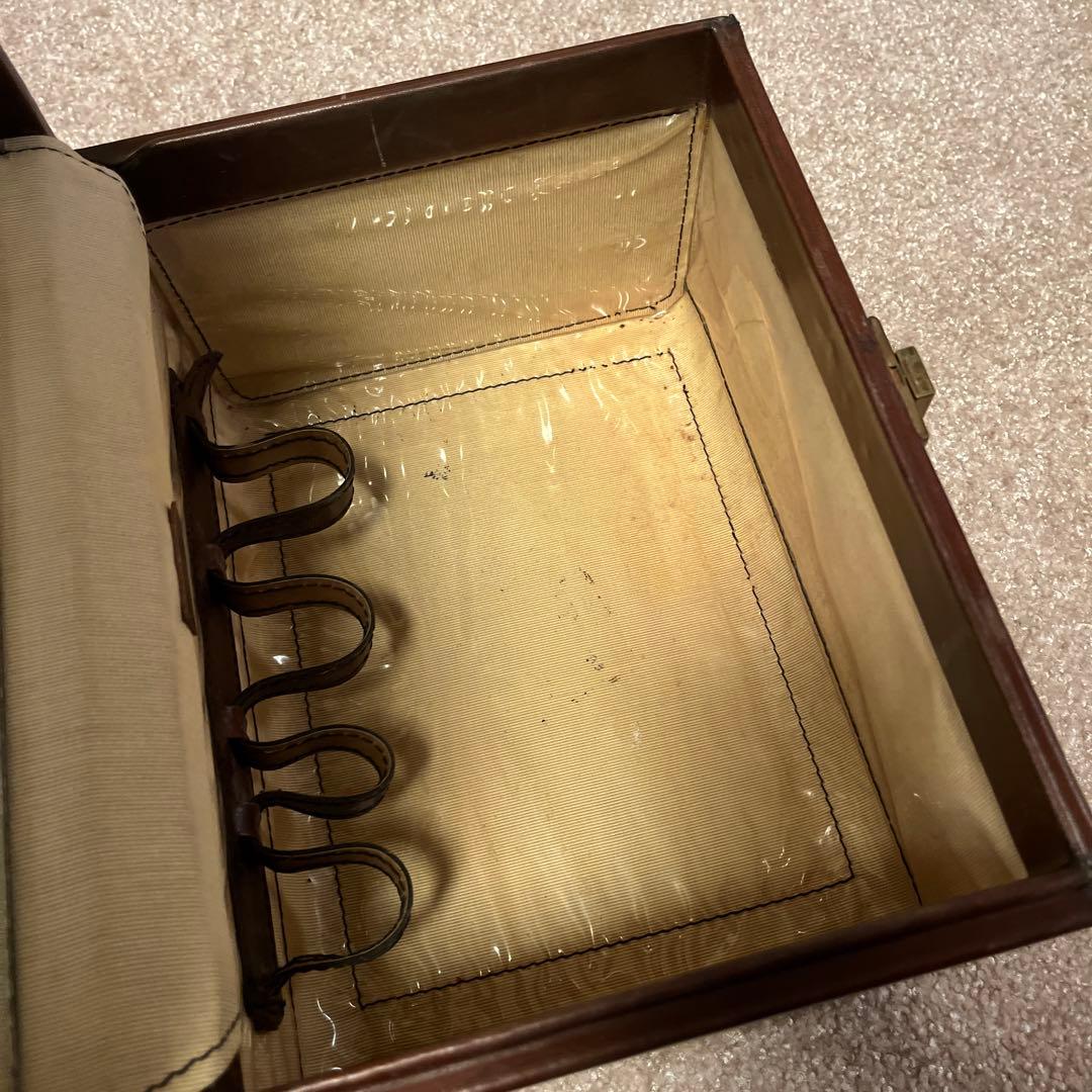 イタリア製　アンティーク　メイクアップボックス