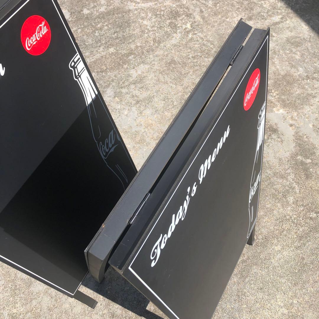 【希少!!2個セット】コカ・コーラ 立て看板 黒板 イーゼル