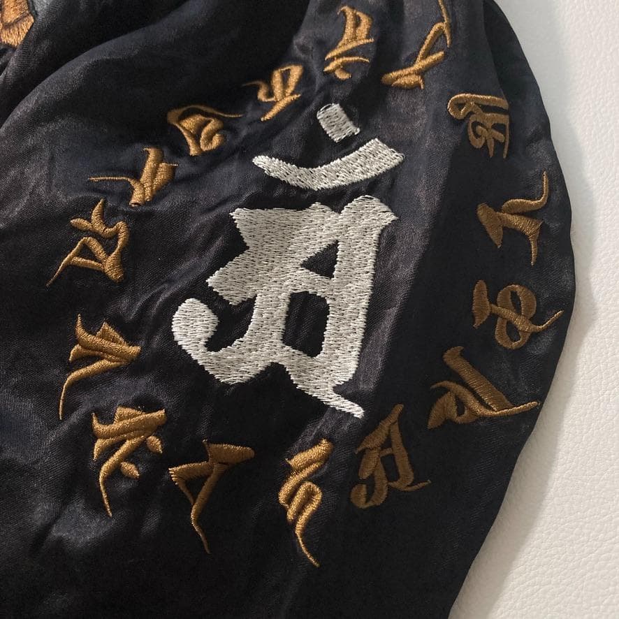 【アク】絡繰魂 粋 XLサイズ 八岐大蛇×牡丹 総刺繍 スカジャン 和柄