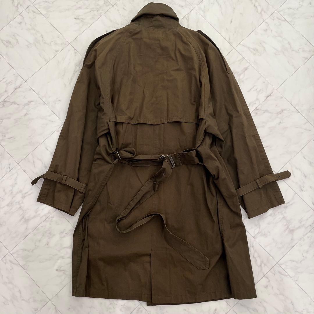 allegri イタリア製 トレンチコート オリーブ　古着　ミリタリー