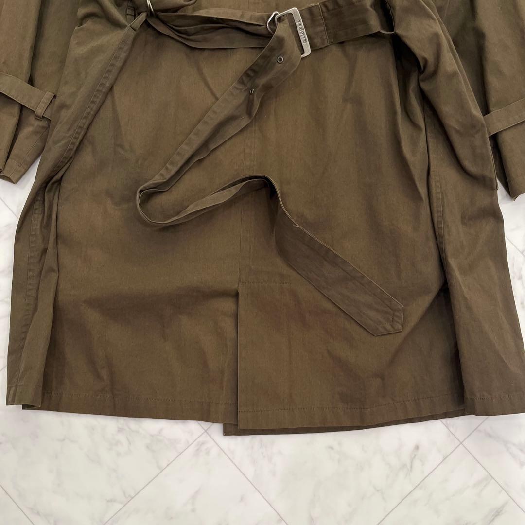 allegri イタリア製 トレンチコート オリーブ　古着　ミリタリー