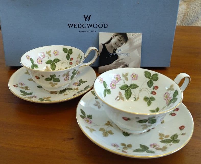 【新品】ウェッジウッド ワイルドストロベリー 2客セット