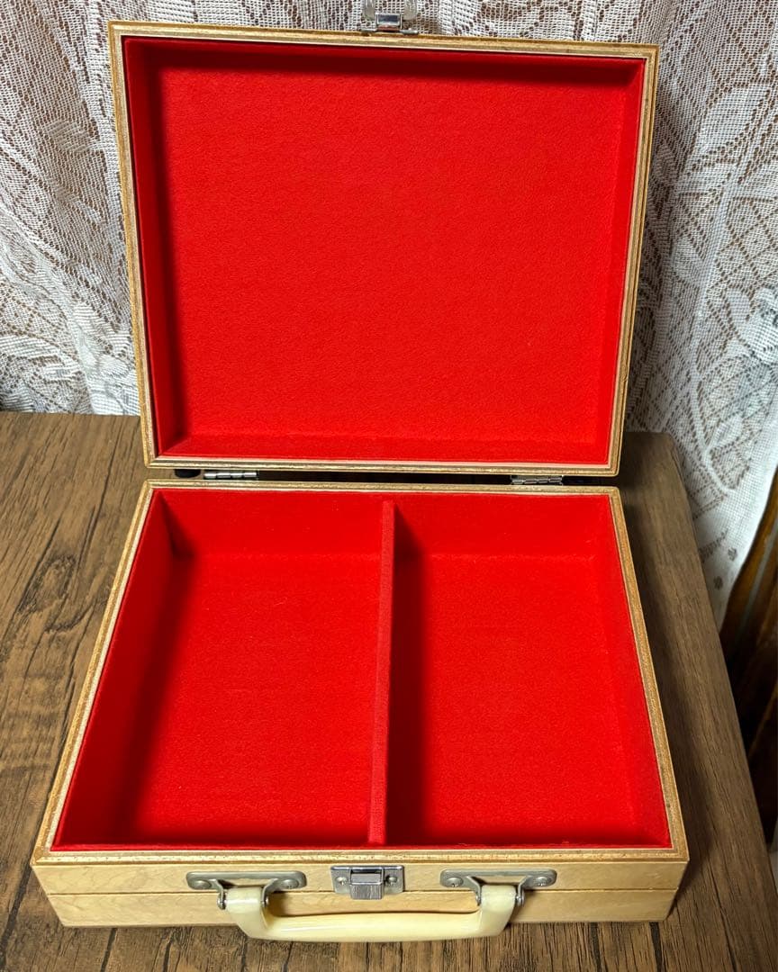 のらくろ　木製アタッシュケース型収納ケース　昭和レトロ　黒犬　コレクションBOX