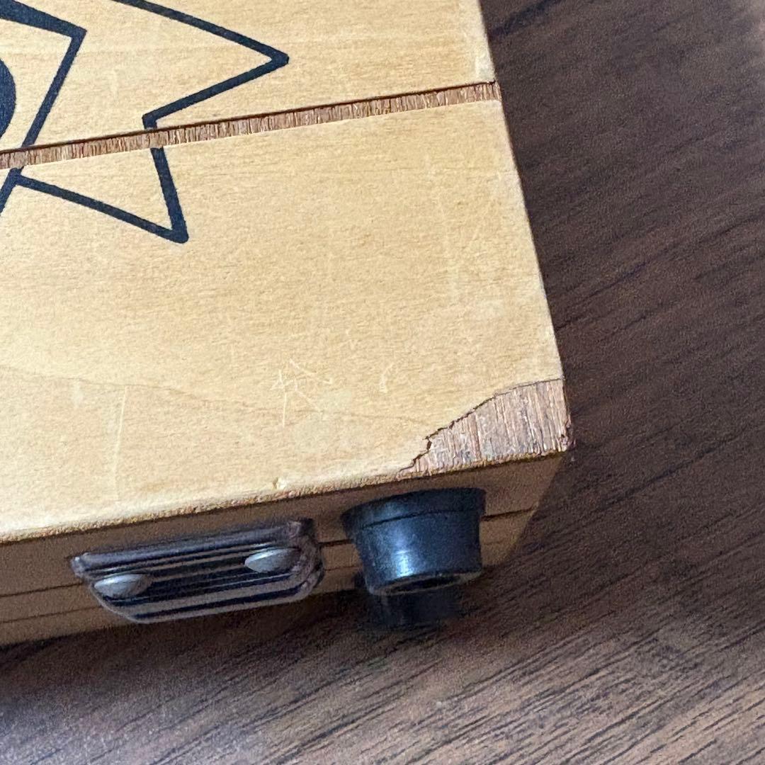 のらくろ　木製アタッシュケース型収納ケース　昭和レトロ　黒犬　コレクションBOX