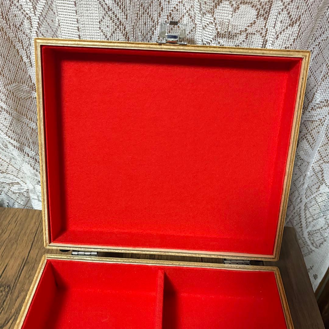 のらくろ　木製アタッシュケース型収納ケース　昭和レトロ　黒犬　コレクションBOX