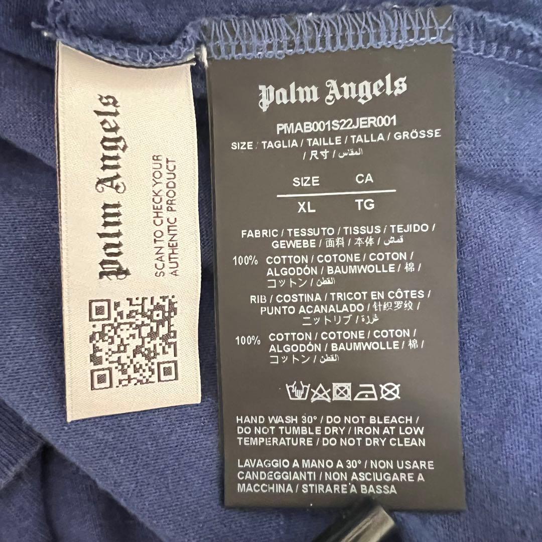 『希少カラー』　パームエンジェルス　完売　ロンT バックロゴ　紺　【XL】