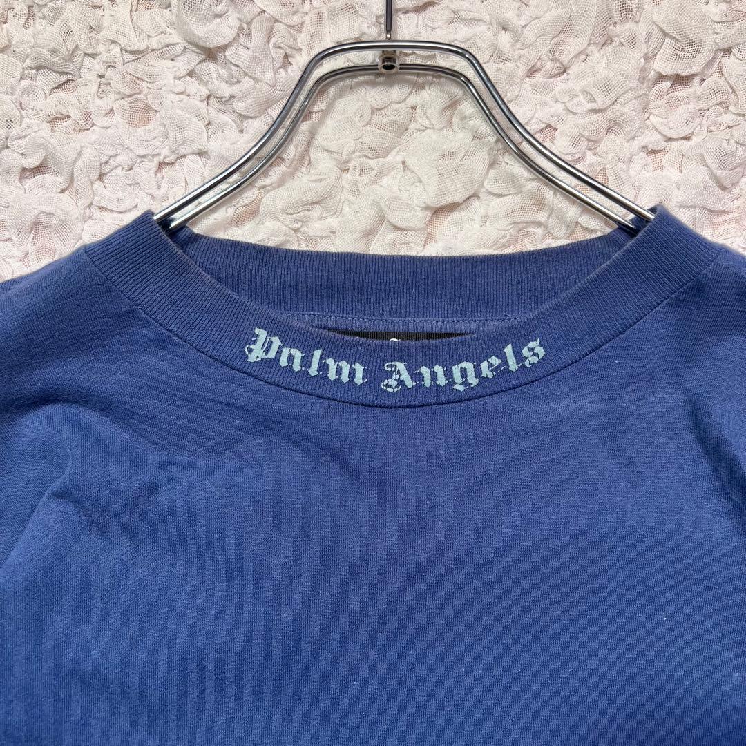 『希少カラー』　パームエンジェルス　完売　ロンT バックロゴ　紺　【XL】