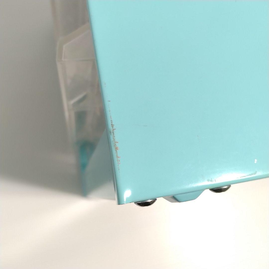 ナカバヤシ スチール レターラック 書類ケース 卓上 水色 昭和レトロ