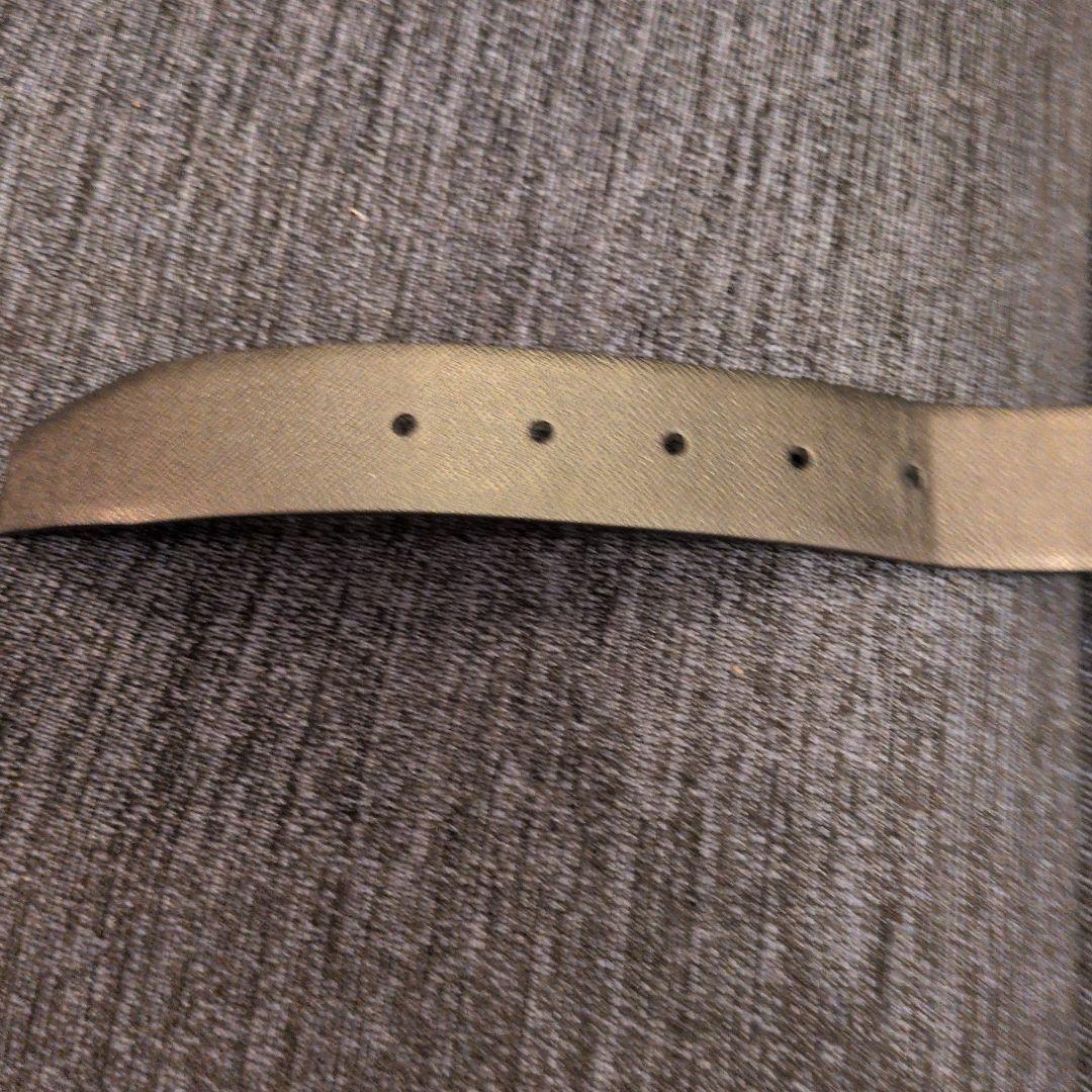 BURBERRY ブラックレザーベルト 保存袋付き