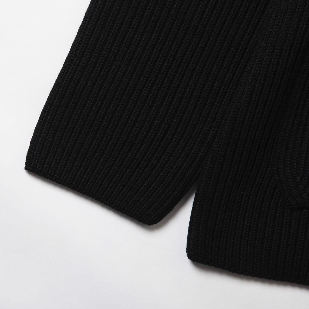 BATONER SOLID WOOL RIB CARDIGAN 美品