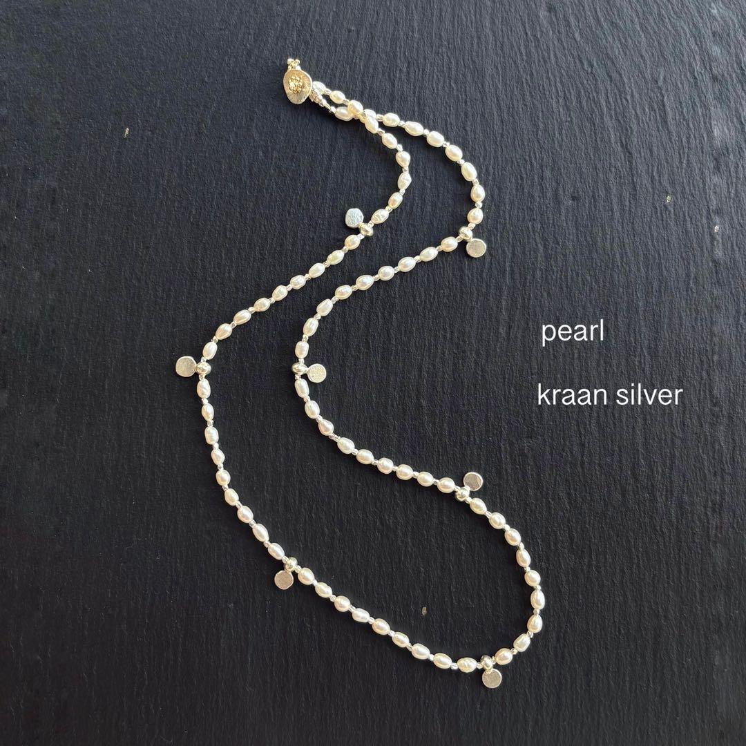 パール カレンシルバー ネックレス