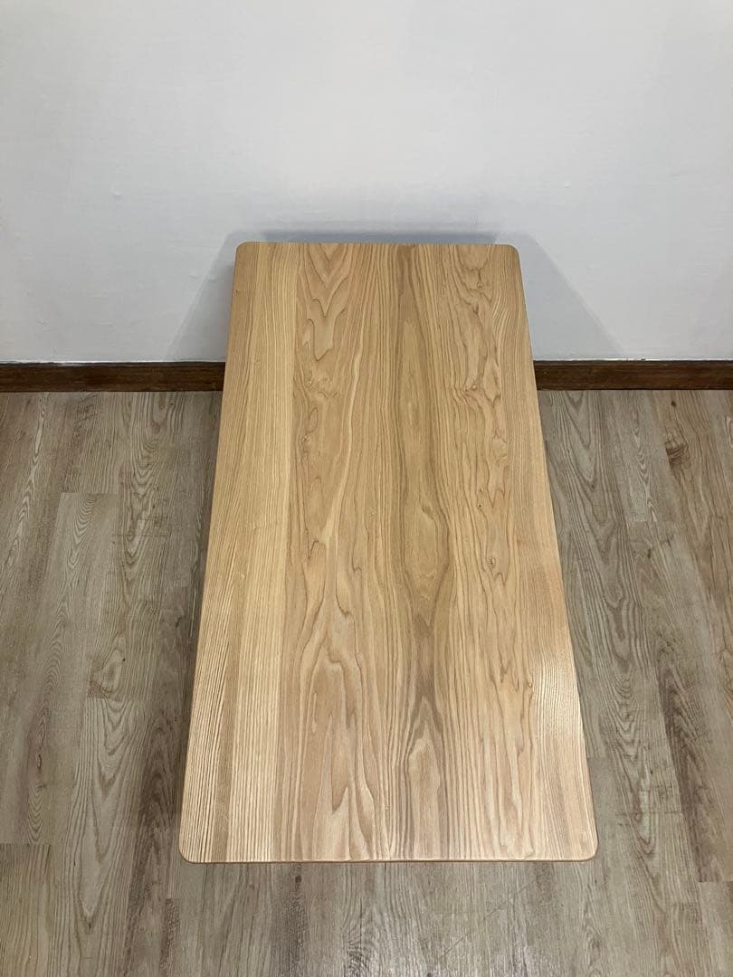 タモ無垢材　リビングテーブル　ハイタイプ　展示品