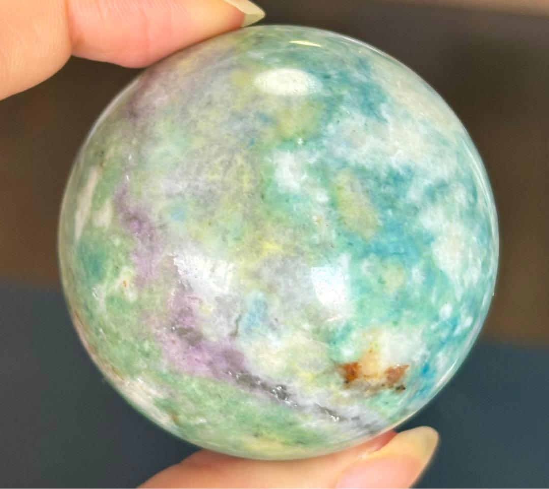 レア　希少　高品質　ハックマナイト　スフィア　カラフル