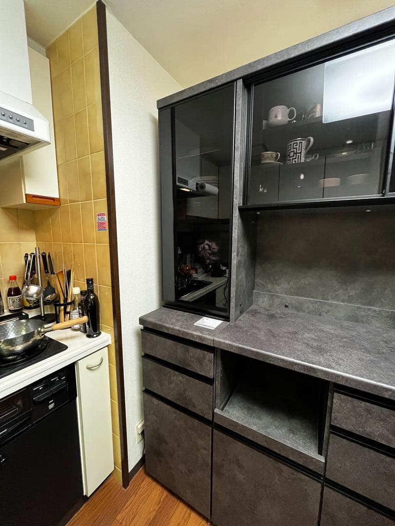 パモウナ　食器棚　幅140cm