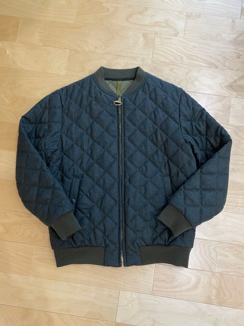バブアー　キルティング　ウール　ブルゾン