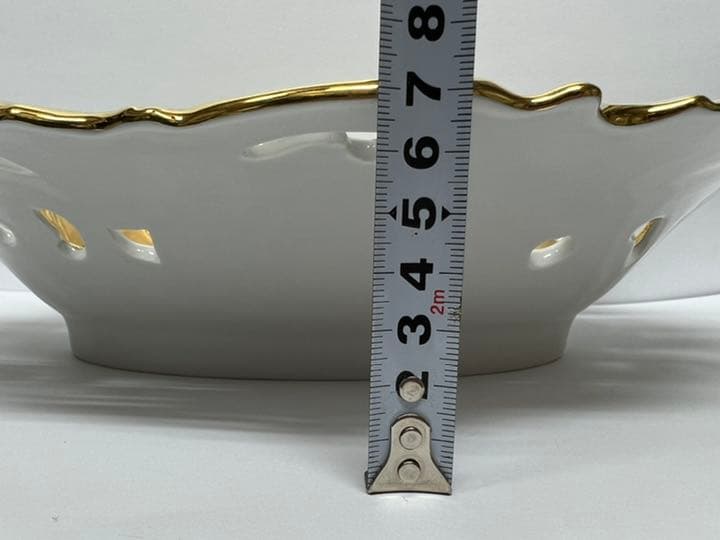 Meissen マイセン　金彩透かし大皿