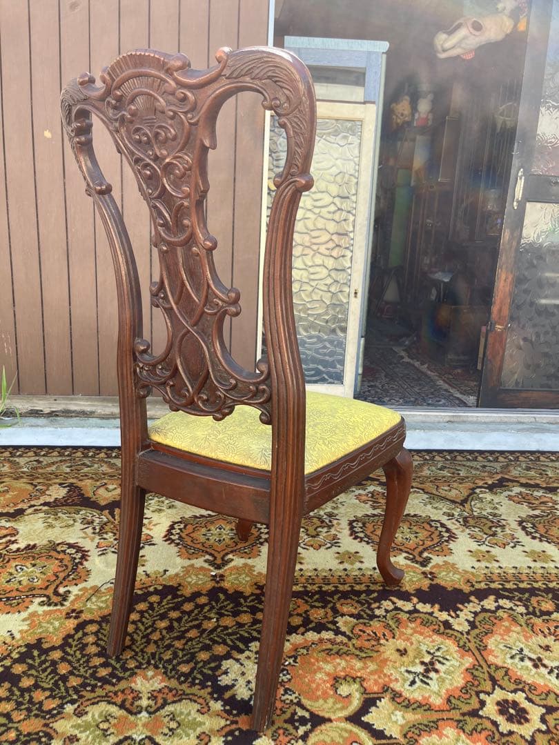 希少 フランスベッド 椅子 アンティーク チェア 猫脚 インテリア ビンテージ