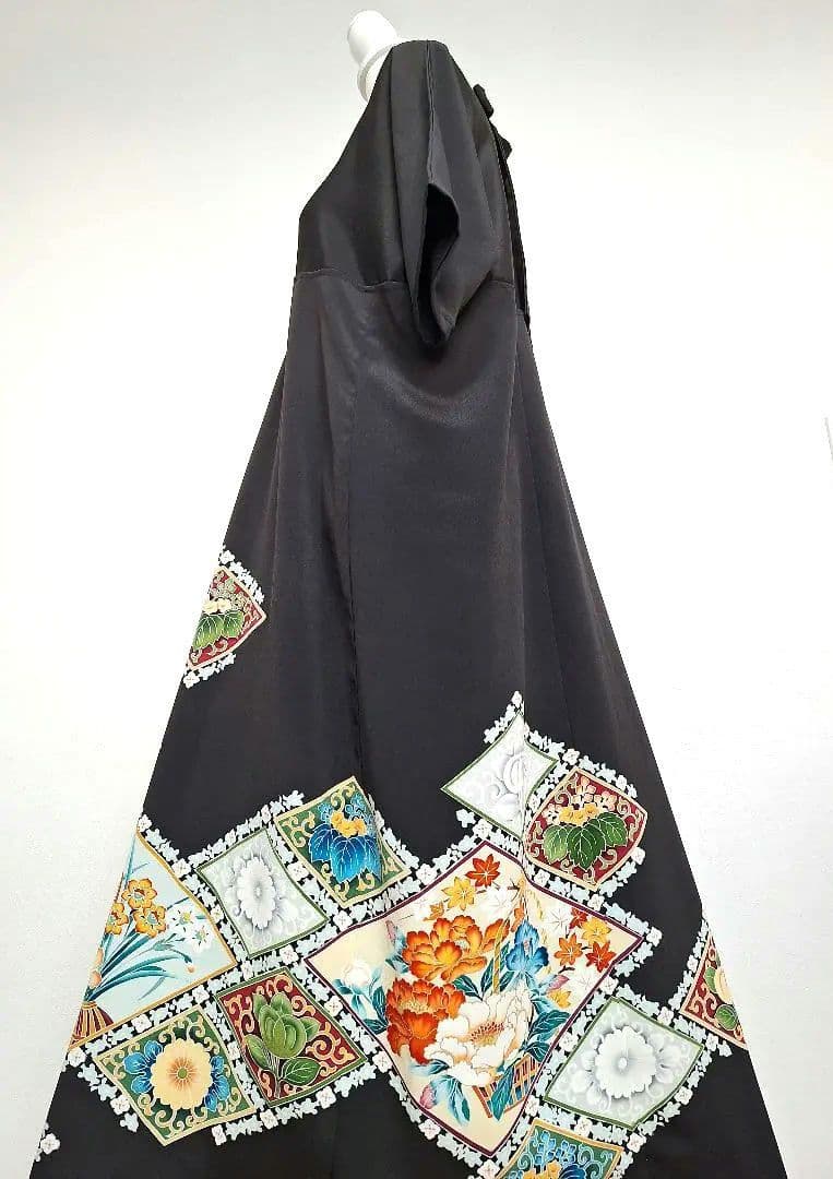 着物リメイクワンピース3631