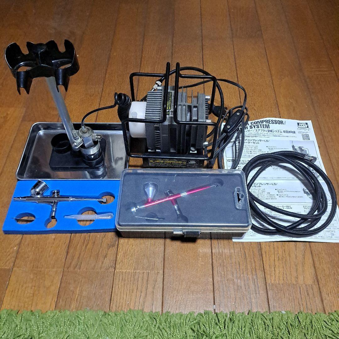 リニアコンプレッサーL5 　レギュレーター&　エアブラシ2本セット