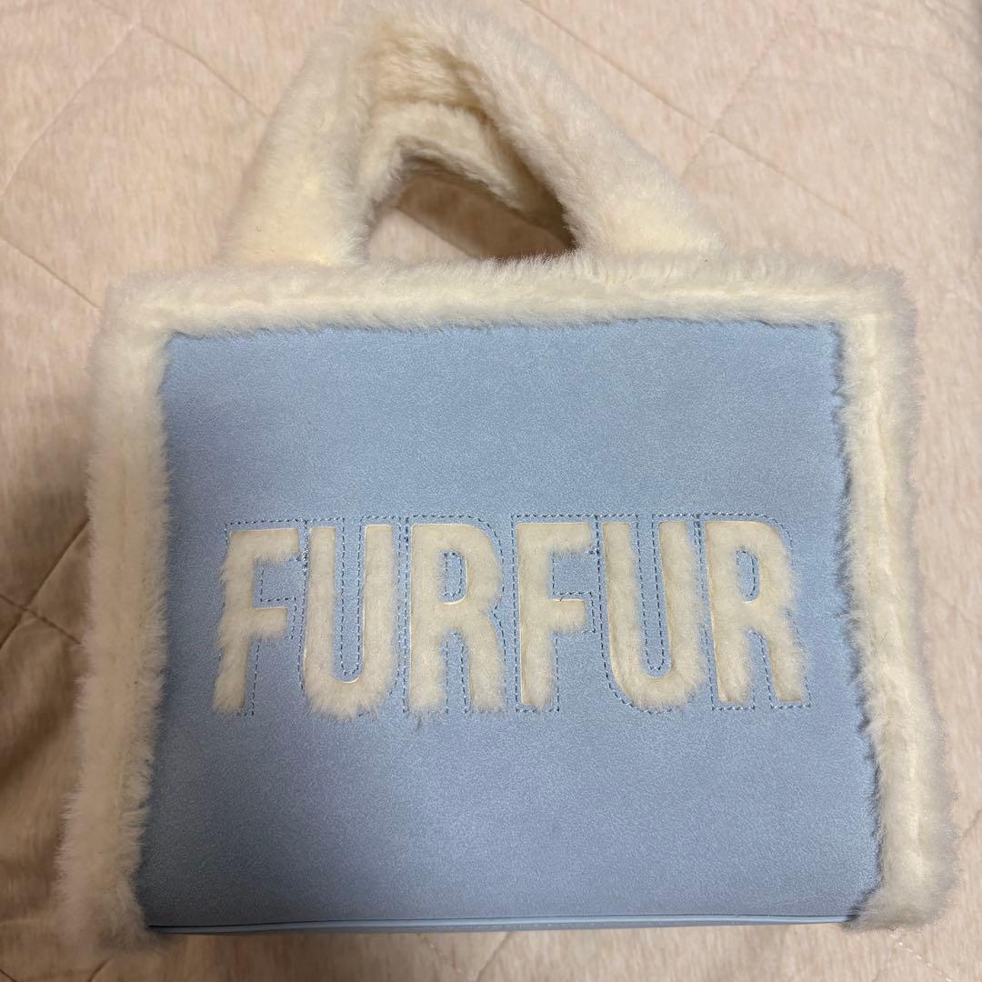 FURFUR ムートンロゴバッグ SAX