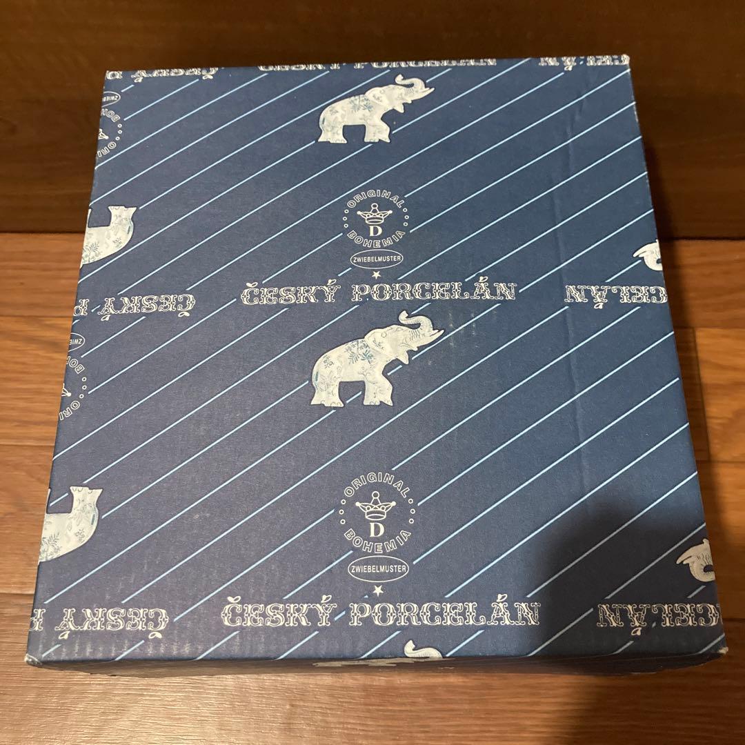 新品未使用Bohemia Blue OnionOpera Whiteティーポット