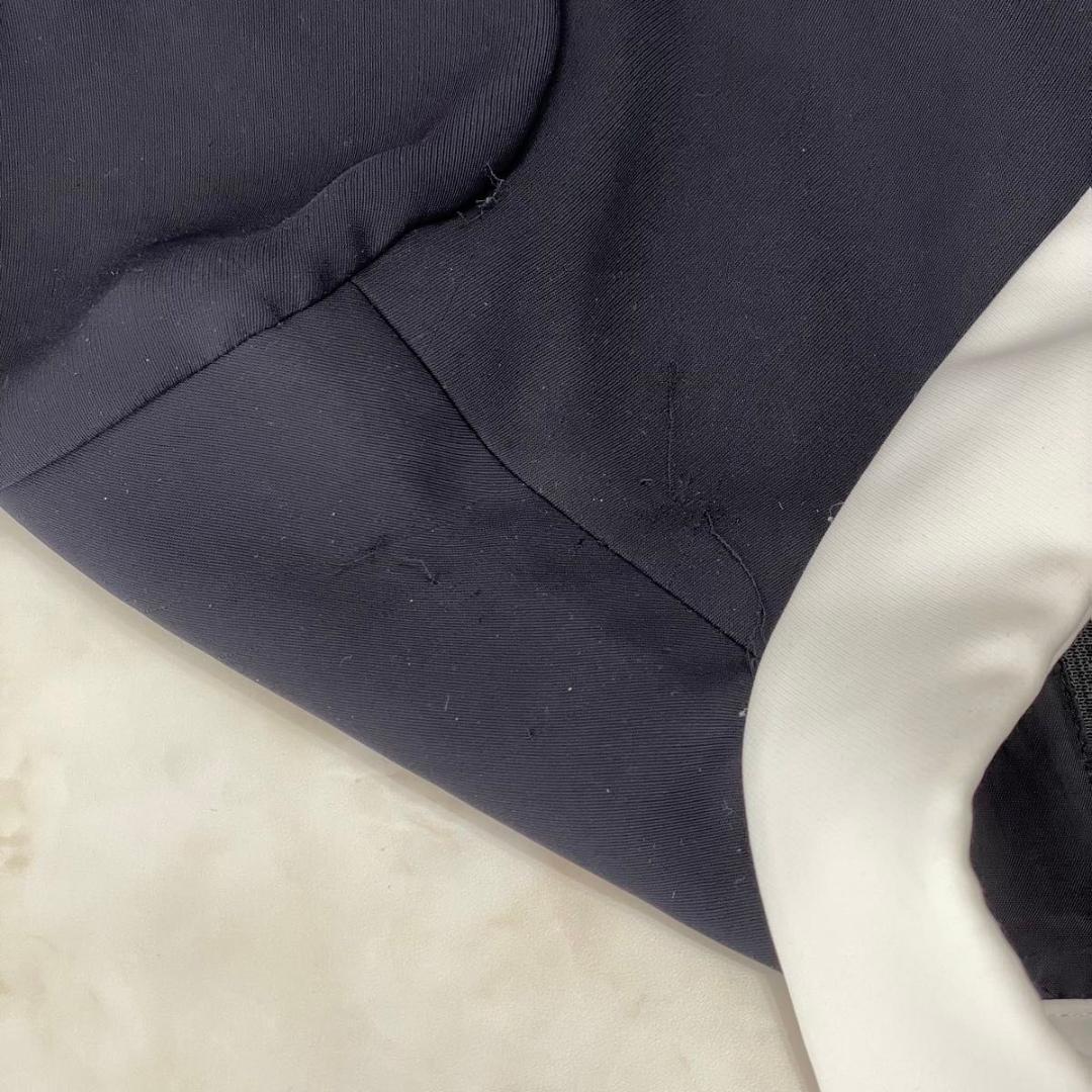 sov.ソブ　ダブルサテンワンピース　白襟　マキシ丈　フレア　Aライン　36　S