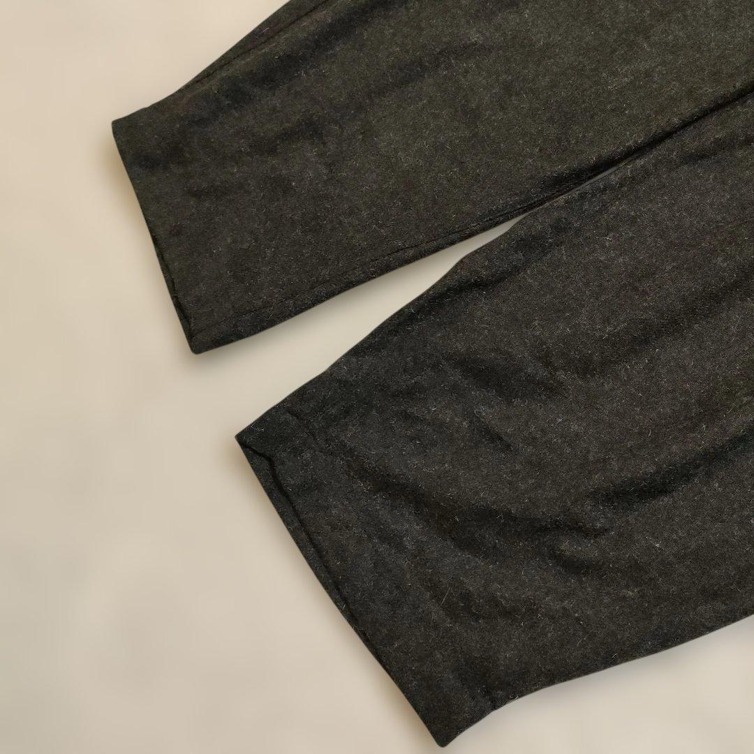 solamonat poche オーバーオール サロペット ダークグレー ウール