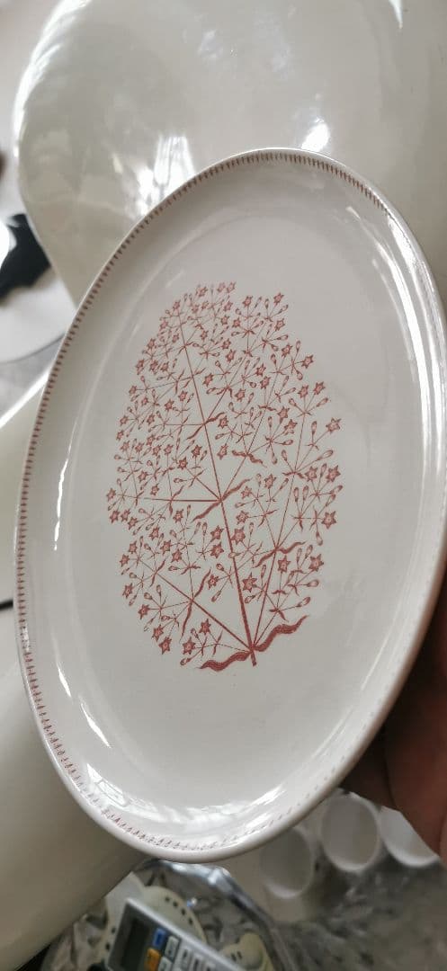 か*ん様 松村硬質陶器　柳宗理　KIKYO　Matsumura 花柄皿　32cm