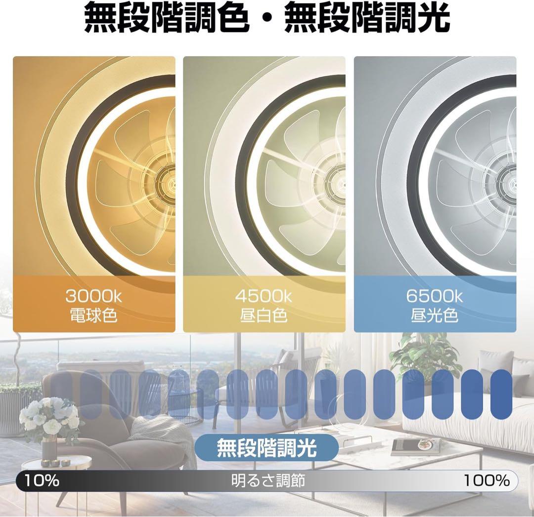 シーリングファンライト 8-10畳 3500LM 150W相当　　　　同