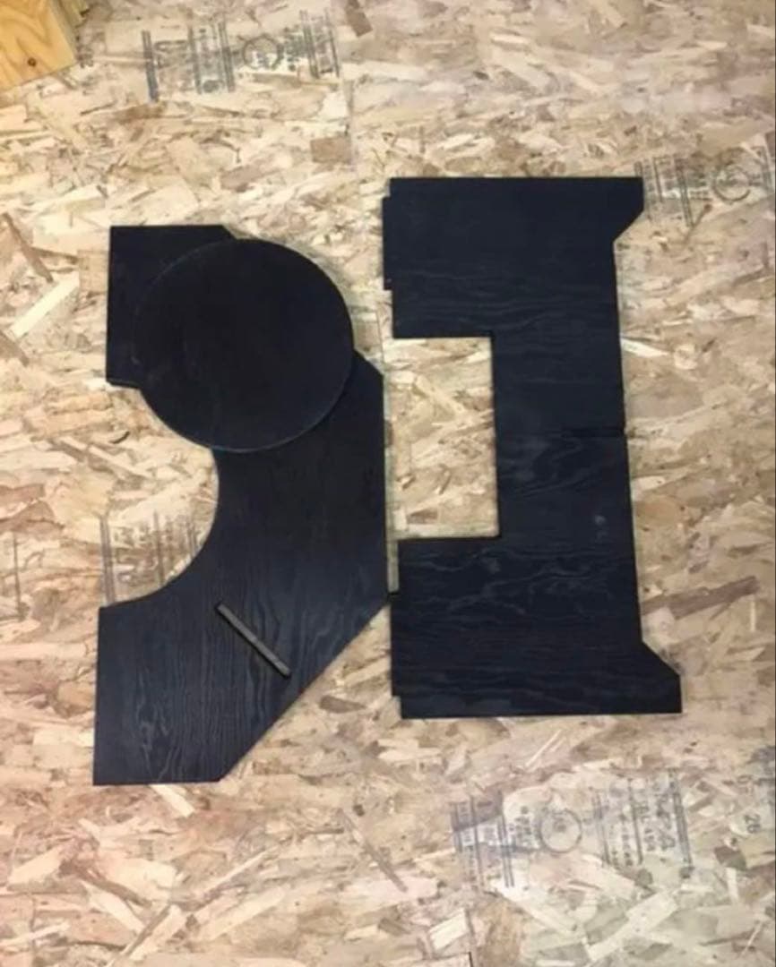 YAMAGOMORY 八卓　ブラック　七輪テーブル　折り畳み