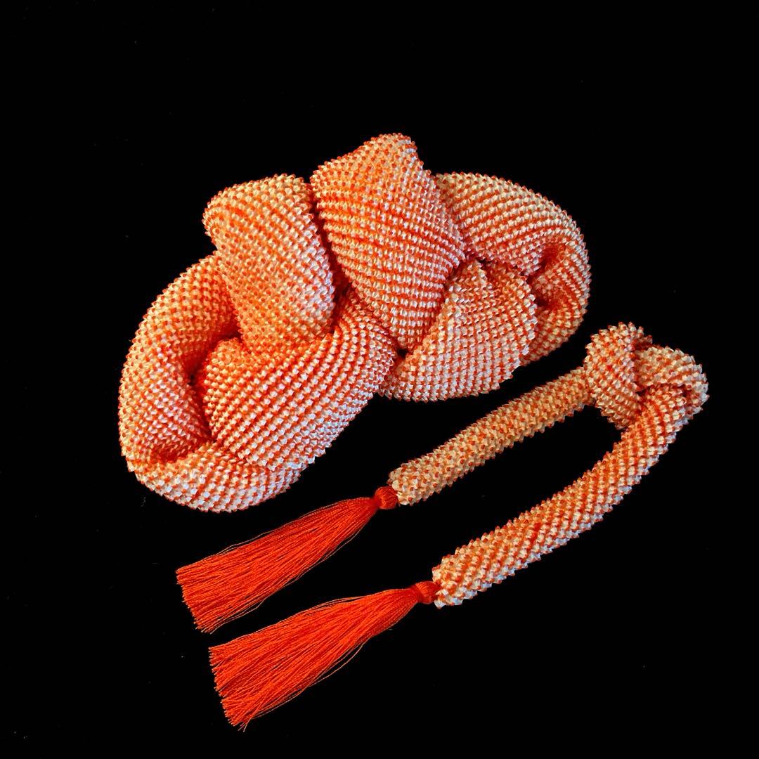 日本髪 髪飾り 七五三(5～7歳) 橙色