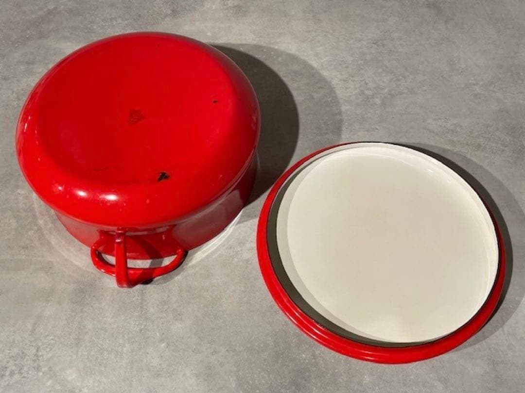 美品ダンスクDANSK コベンスタイル 両手鍋 ホーロー キャセロール 30cm