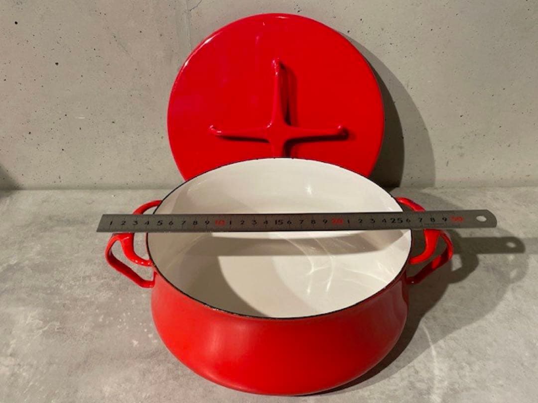 美品ダンスクDANSK コベンスタイル 両手鍋 ホーロー キャセロール 30cm