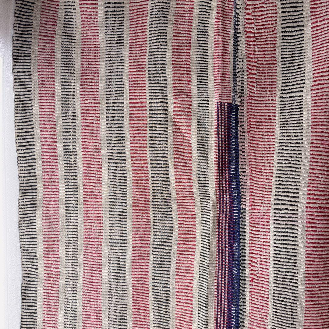 未使用＊ヴィンテージラリーキルト　ボーダーステッチ　マルチカバーカンタキルト