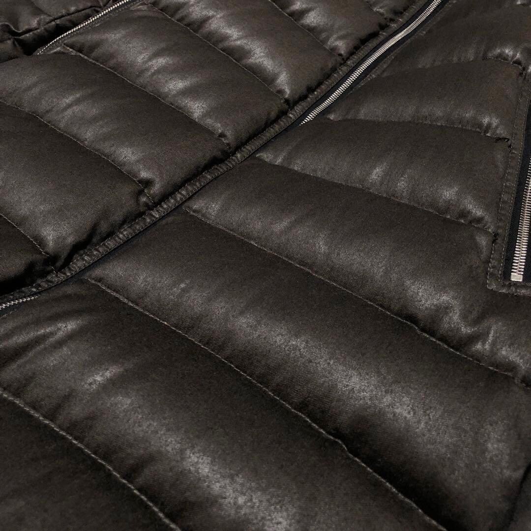 未使用級　デュベティカ　ダウンコート　アチェ　ウール　カシミヤ　ブラウン　38