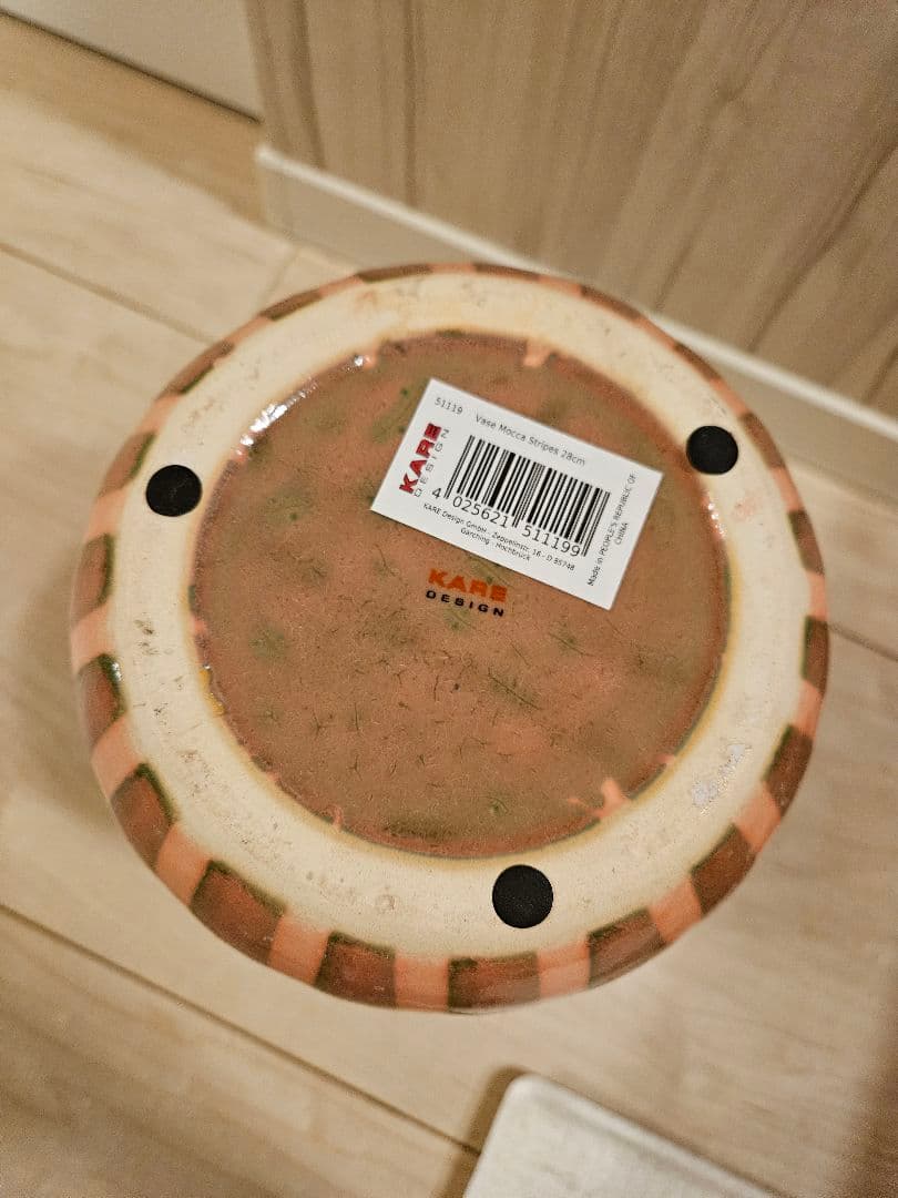 【美品・完売品】KARE モッカ ストライプ フラワーベース
