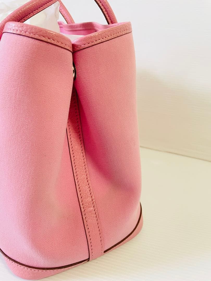 最終価格　エルメス　ガーデンパーティー　ピンク　TPM キャンパス