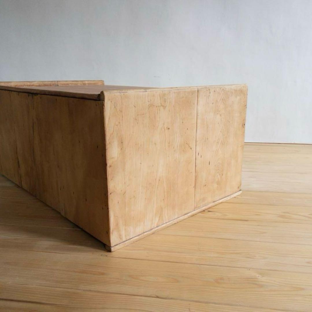 剥離家具　無垢材　ローデスク　M025　古道具　古家具　アンティーク　ビンテージ