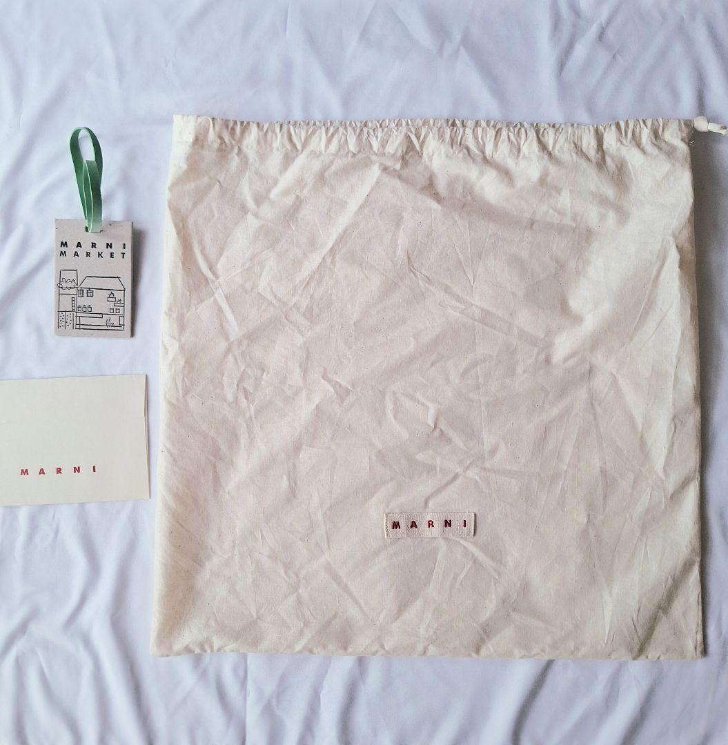 MARNI MARKET マルニ ストライプ メッシュバッグ (中古品)