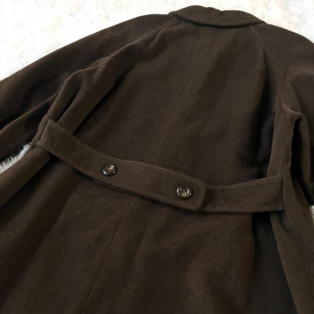 【極美品】ロペ　アンゴラ60%混　ロングコート　ブラウン マキシ丈