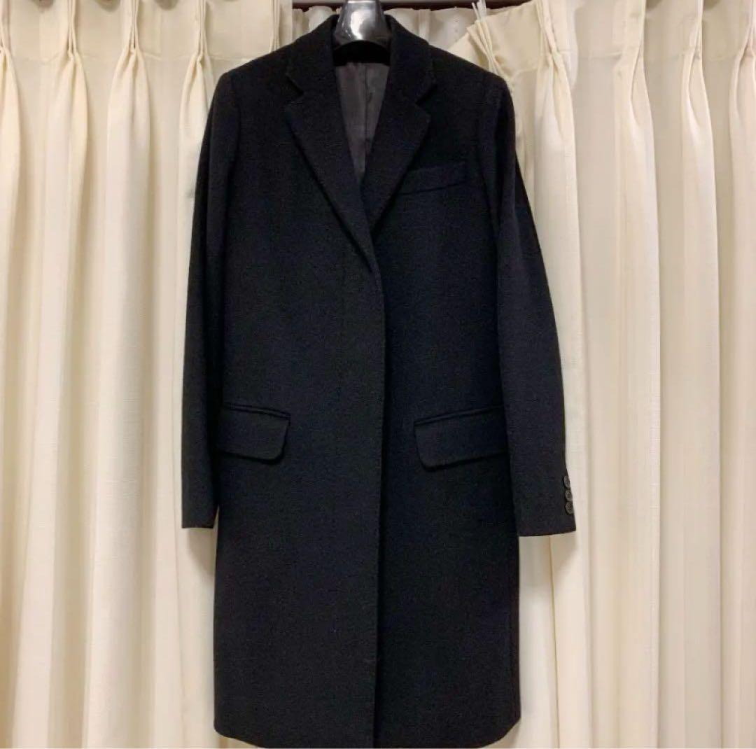 ヘルムートラング　チェスターコート　38 黒