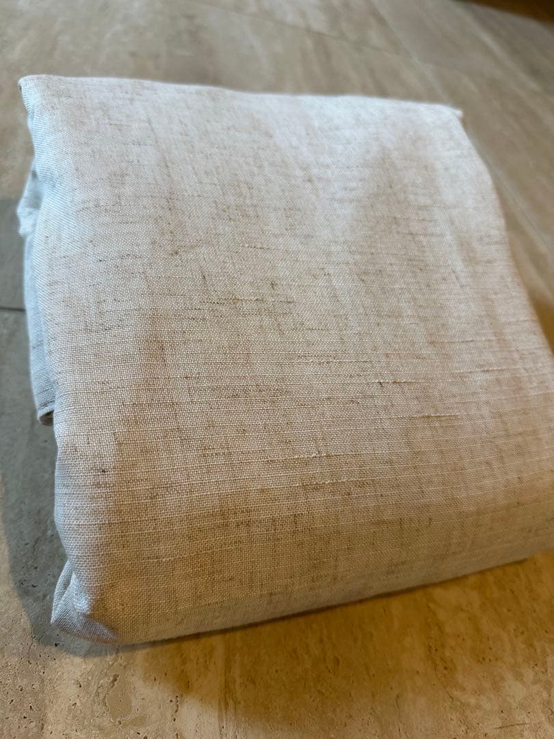 【新品未使用品】ドレープリネン麻カーテン254×274cm2枚1組のサイズ