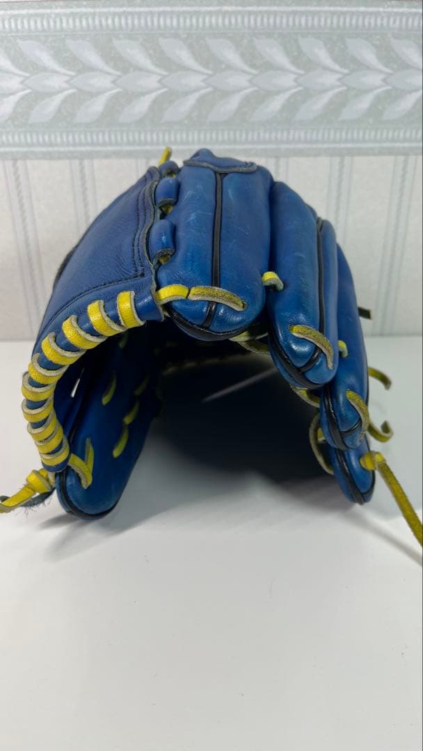 Mizuno ミズノ 投手用グローブ 軟式グローブ 青